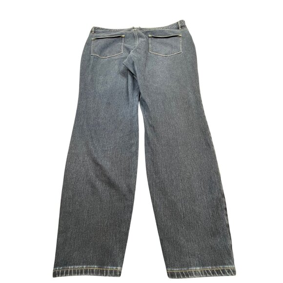 L.L.Bean Classic Fit Womens Petite Jeans Size 18 PET Denim Relaxed Style W36 L27 - Picture 2 of 11